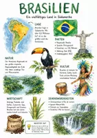 Vorschau - Arbeitsblätter - Lernposter + Arbeitsblatt zum Thema "Brasilien" + Onlineübung & MP3 + Mindmap + Infografik - Deckblatt