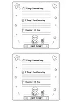 anteprima - Programmi scolastici / Materiali per docenti - End of Lesson Routine 5 - 3-2-1 Exit Ticket - Pagina 3