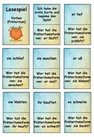 Vorschau - Spiele - Lesespiel Verben Präteritum - Seite 1
