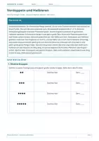Vorschau - Arbeitsblätter - Arbeitsblatt Mathematik Klasse 1 – Verdoppeln und Halbieren - Deckblatt