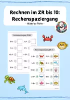 Vorschau - Arbeitsblätter - Materialpaket Rechenspaziergänge ZR 10 - Deckblatt