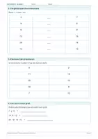 Vorschau - Arbeitsblätter - Mathematik Klasse 1 – Zahlen vergleichen und ordnen - Seite 1