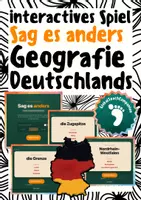 Vorschau - Spiele - Sag es anders | Digitales Spiel | Geografie Deutschlands (Kl. 4–6) - Deckblatt