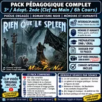 Aperçu - Préparation de séquence / Séquence complète - 3e–La poésie dans le siècle / Regarder le monde, inventer des mondes-séq.complète 5 séances + adaptation musicale de Baudelaire - Page de couverture