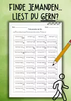 Vorschau - Unterrichtsreihen - DaZ / DaF / Deutsch - Finde jemanden - Vorlieben (gern) - Deckblatt