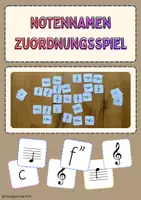 Vorschau - Spiele - Notennamen - Merk es dir Zuordnungsspiel - Deckblatt