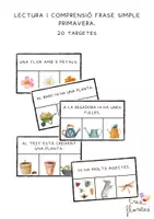 Vista previa - Juegos / Gamificación - LECTURA FRASE SIMPLE PRIMAVERA - Portada