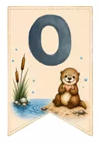 Vorschau - Bildkarten - Wimpelkette Otter-Klasse I Schriftzug OTTERKLASSE - Seite 1