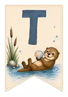 Vorschau - Bildkarten - Wimpelkette Otter-Klasse I Schriftzug OTTERKLASSE - Seite 2