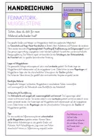 Vorschau - Arbeitsblätter - Feinmotorik mit Muggelsteinen | Legespuren & Schwunglinien für den Schulanfang - Seite 1