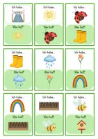Vorschau - Spiele - Lesespiel Frühling - Deckblatt