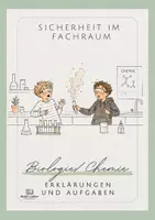 Vorschau - Arbeitsblätter - Sicherheit im Fachraum mit Lösung (Bio, Chemie, Physik) - Deckblatt
