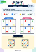 Vista previa - Juegos / Gamificación - Sudokus visuales. Formas y colores. 4 niveles. - página 3