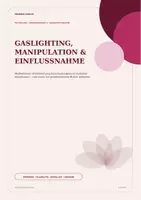 Vorschau - Arbeitsblätter - Gaslighting & Manipulation
Psychologie, Einflussnahme, Sozialpsychologie - Deckblatt