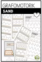 Vorschau - Arbeitsblätter - Grafomotorik im Sand | 20 Schwungübungen & Arbeitsblätter für den Schulanfang - Deckblatt