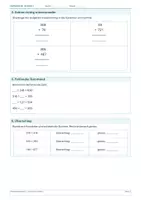 Vorschau - Arbeitsblätter - Arbeitsblatt Mathematik Klasse 3 – Schriftliche Addition - Seite 2