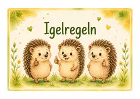 Vorschau - Poster - Igelklasse - Klassenregeln - Aushänge für Klassenregeln - Seite 2