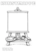 Vorschau - Arbeitsblätter - Kunstmappe - Deckblätter zum Ausmalen und Gestalten - Seite 3