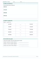Vorschau - Arbeitsblätter - Arbeitsblatt Mathematik Klasse 4 – Große Zahlen verstehen - Seite 1
