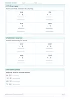 Vorschau - Arbeitsblätter - Arbeitsblatt Mathematik Klasse 4 – Schriftliche Multiplikation - Seite 1