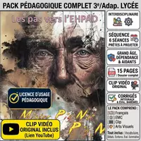 Aperçu - Préparation de séquence / Séquence complète - 3e–Grand âge, aidants familiaux : séq. 6 séances + chanson - Page de couverture