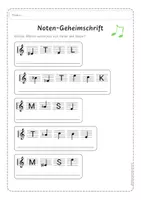 Vorschau - Arbeitsblätter - Notennamen - Notengeheimschrift (advanced) - Seite 3