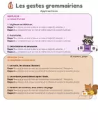Aperçu - Feuilles d'exercices - Les gestes grammairiens 6e:3e - Page 3