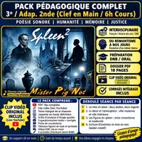 Aperçu - Préparation de séquence / Séquence complète - 3e–La poésie dans le siècle / Visions poétiques du monde-séq. complète 4 séances + adaptation musicale croisant Baudelaire et Laforgue - Page de couverture