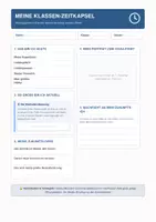 Vorschau - Arbeitsblätter - Klassen- Zeitkapsel zu Schulbeginn - Deckblatt
