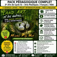 Aperçu - Préparation de séquence / Séquence complète - 3e-Le Land Art, entre démesure américaine et geste poétique européen : projet interdisc. complet (Arts Plastiques, Français, HDA) + clip original - Page de couverture