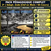 Aperçu - Préparation de séquence / Séquence complète - 3e–Poésie, art et engagement-séq.complète 4 séances + clip - Page de couverture