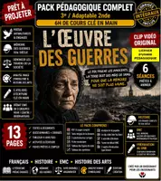 Aperçu - Préparation de séquence / Séquence complète - 3e–Dénoncer les travers de la société:poésie antimilitariste-6 séances + clip - Page de couverture
