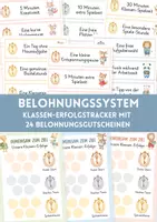 Vorschau - Fördermaterial/Inklusion - Belohnungssystem Grundschule – Klassen-Erfolgstracker mit 24 Belohnungsgutscheinen | Klassenchallenge, Tagesziele & Motivation - Deckblatt