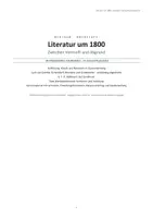 Vorschau - Unterrichtsreihen - Literatur um 1800 - Unterrichtsreihe Teil 2 - Seite 1