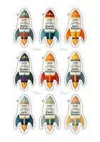 Vorschau - Bildkarten - 🚀 Raketen | Sticker | Belohungssystem | Aufkleber | Raketenstart - Seite 1