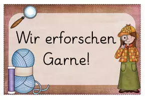 Vorschau - Bildkarten - Wortspeicher "Wir erforschen Garn!" - Seite 1