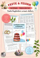 Vorschau - Unterrichtsreihen - Feste und Feiern Ethik Klasse 5 6 - Deckblatt