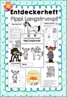 Vorschau - Unterrichtsreihen - Entdeckerheft: Pippi Langstrumpf - Deckblatt