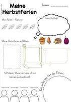 Vorschau - Arbeitsblätter - Herbstferien / Herbstferien Rückblick - Seite 1