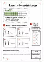 Vorschau - Arbeitsblätter - Escape Room Mathematik – Brüche multiplizieren und dividieren Rätsel Klasse 5-6 - Seite 2
