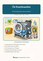 Vorschau - Mal- und Bastelvorlagen - Die Waschmaschine – Lesespurgeschichte mit Rätselaufgaben (Klasse 8) - Seite 1