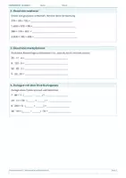 Vorschau - Arbeitsblätter - Arbeitsblatt Mathematik Klasse 5 – Rechengesetze und Rechenvorteile - Seite 1