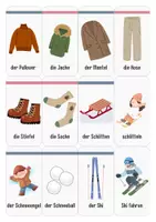Vorschau - Fördermaterial/Inklusion - Winter Wortschatz | Lernkarten für Vorschule und Kindergarten - Seite 2