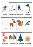 Vorschau - Fördermaterial/Inklusion - Winter Wortschatz | Lernkarten für Vorschule und Kindergarten - Seite 3