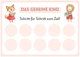 Vorschau - Fördermaterial/Inklusion - „Das geheime Kind“ für die Grundschule – Belohnungssystem mit 3 Sammelplänen, Stern-Stickern & Motivationsstickern - Seite 1