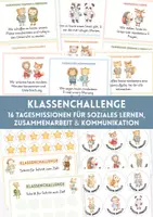 Vorschau - Fördermaterial/Inklusion - Soziales Lernen - Klassenchallenge für die Grundschule – 16 Tagesmissionen - Klassengemeinschaft & Tagesziele für die Grundschule, Zusammenarbeit, Kommunikation & Klassenmanagement - Deckblatt