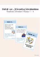 Vorschau - Fördermaterial/Inklusion - Stell dir vor ... 30 kreative Schreibanlässe Klasse 2-4 - Deckblatt