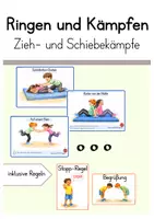 Vorschau - Stationenlernen - Ringen und Kämpfen (Anbahnung): Stationskarten - Seite 1