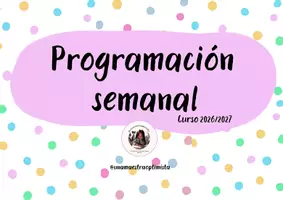 Vista previa - Para docentes: organización, planificación y formación - Programación semanal para el cole (a color) - página 1