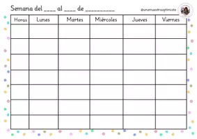 Vista previa - Para docentes: organización, planificación y formación - Programación semanal para el cole (a color) - página 3